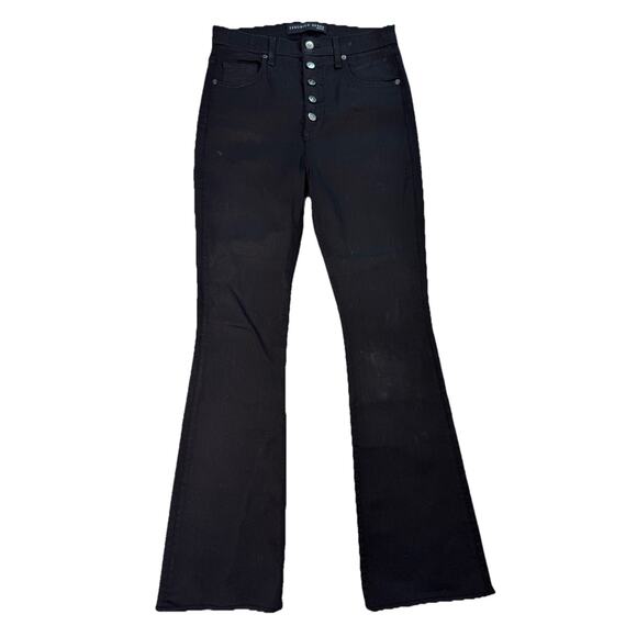VERONICA BEARD BEVERLY FLARE BLACK COATED JEANS 29/8 WOMENS EUC - Picture 1 of 8